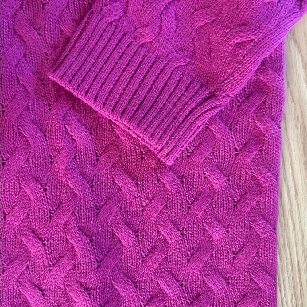 Pink Cable Knit Sweater National PXL - Picture 4 of 8